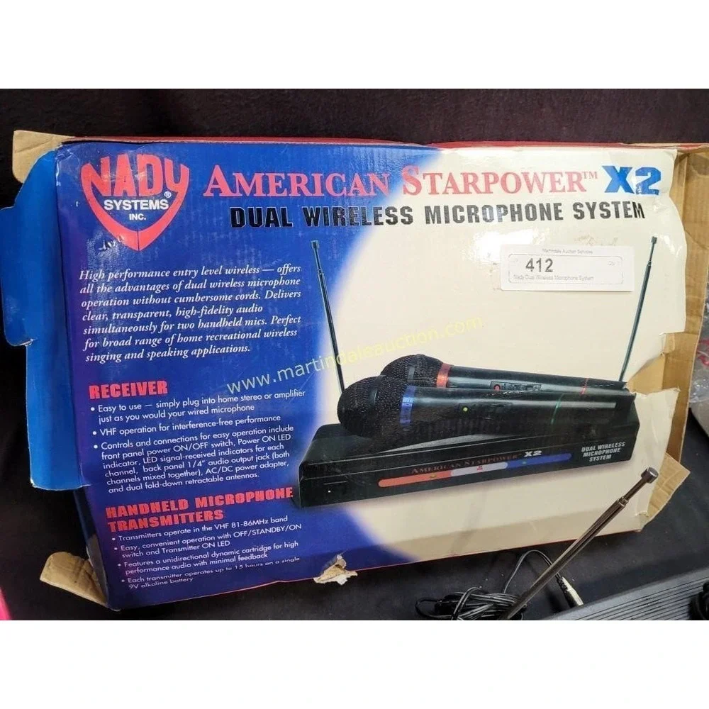 Nady Systems‎ Dual Wireless Microphone System American Star Power ×2